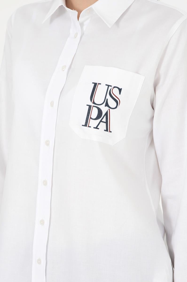 Kadın Beyaz Uzun Kollu Gömlek