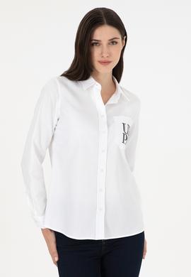 Kadın Beyaz Uzun Kollu Gömlek - 50291075007