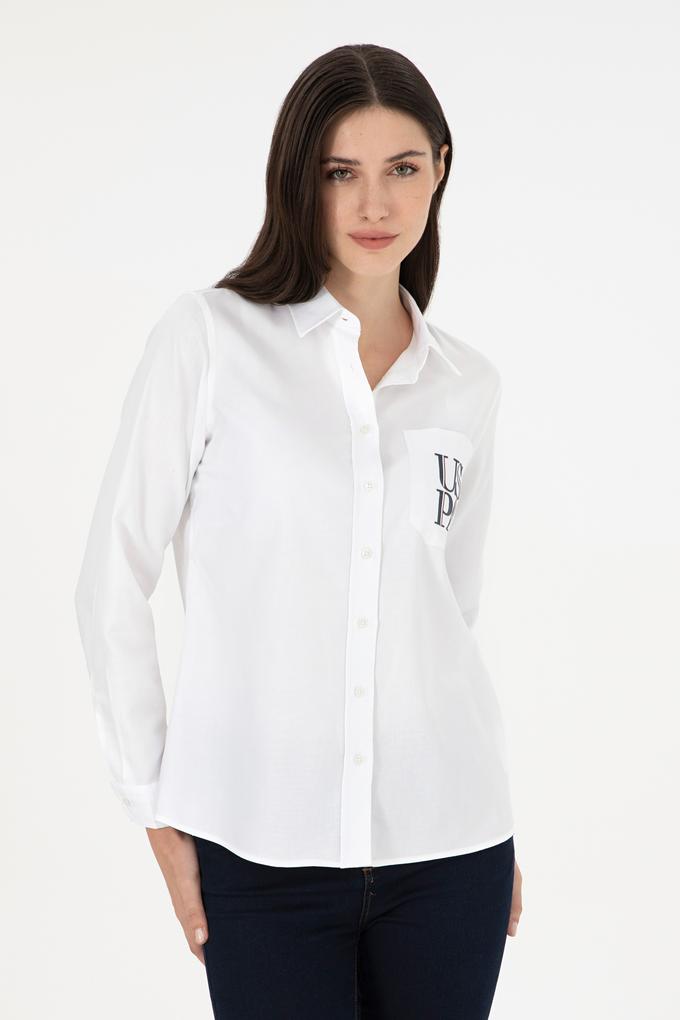 Kadın Beyaz Uzun Kollu Gömlek
