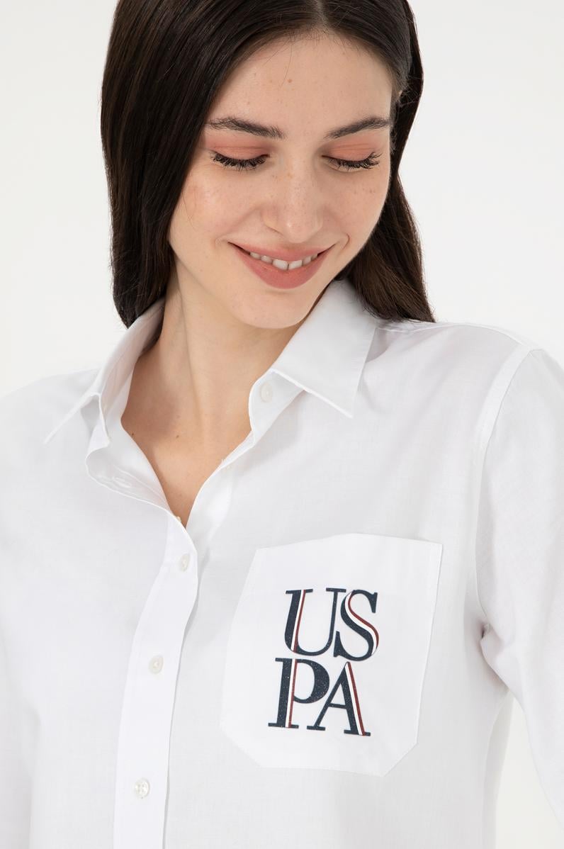 Kadın Beyaz Uzun Kollu Gömlek