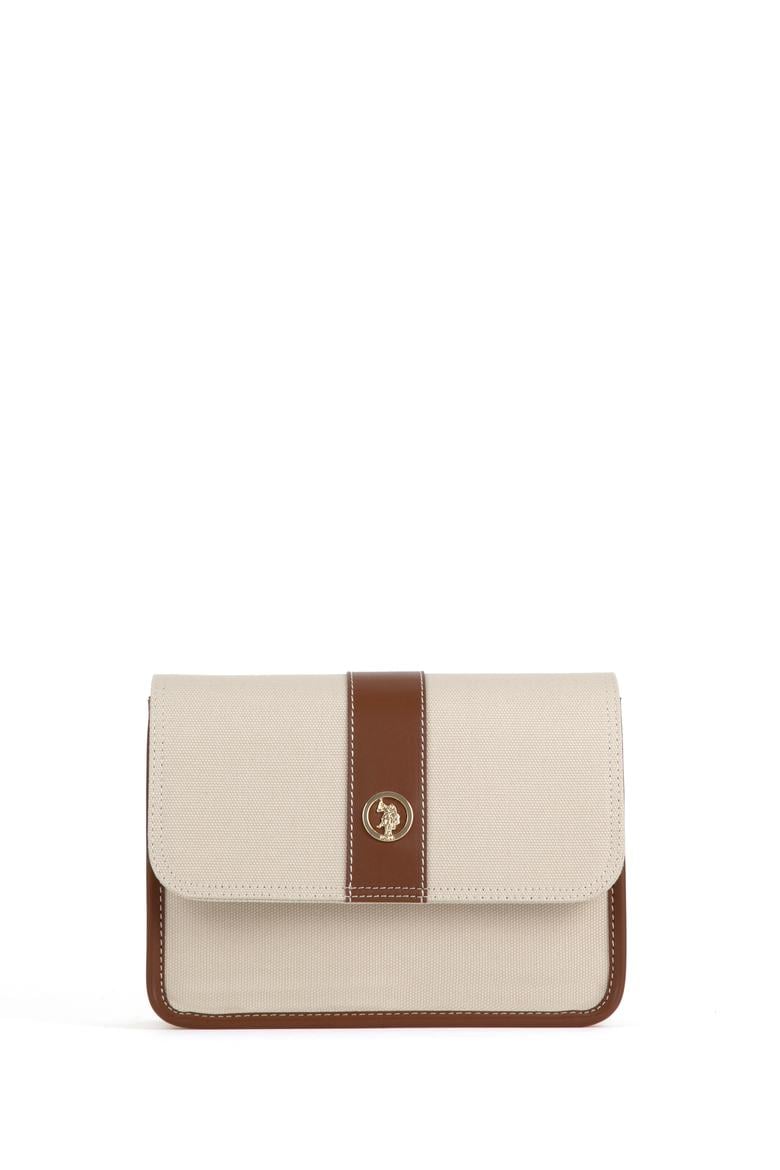 Kadın Krem Kanvas Çapraz Çanta - 50300318001