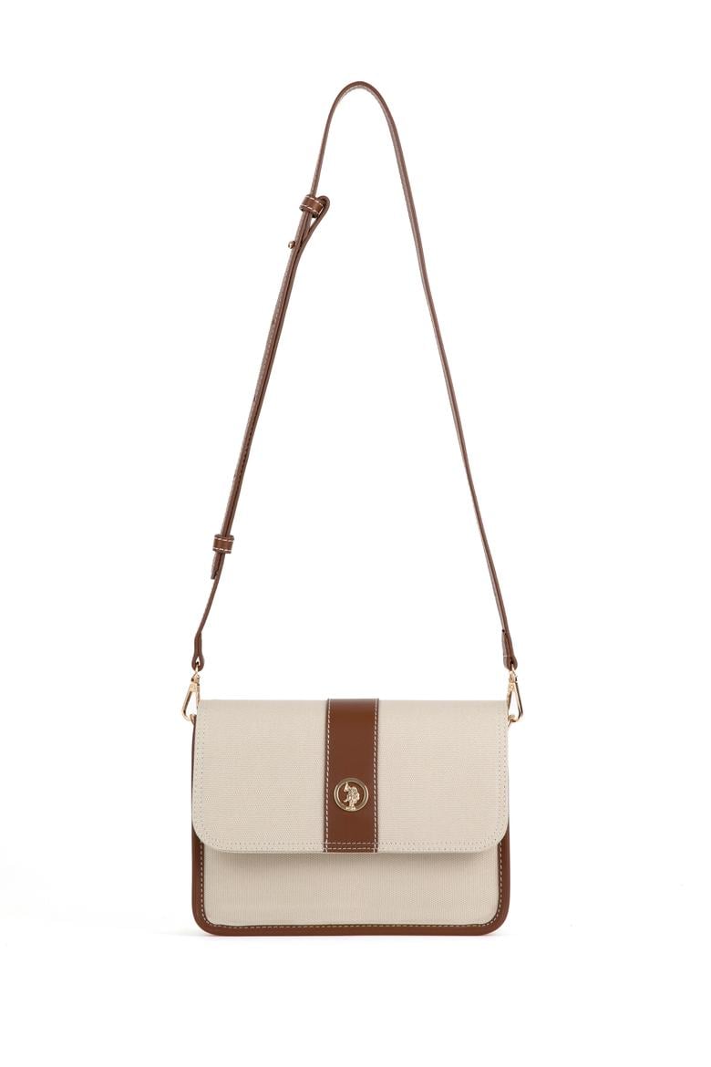 Kadın Krem Kanvas Çapraz Çanta - 50300318001