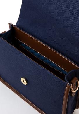Kadın Lacivert Kanvas Çapraz Çanta - 50300318003