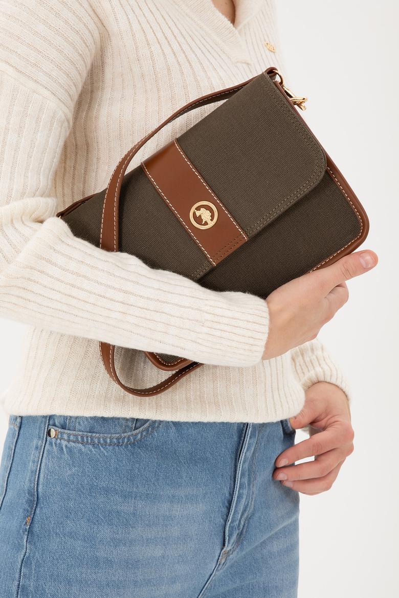 Kadın Haki Kanvas Çapraz Çanta - 50300318002