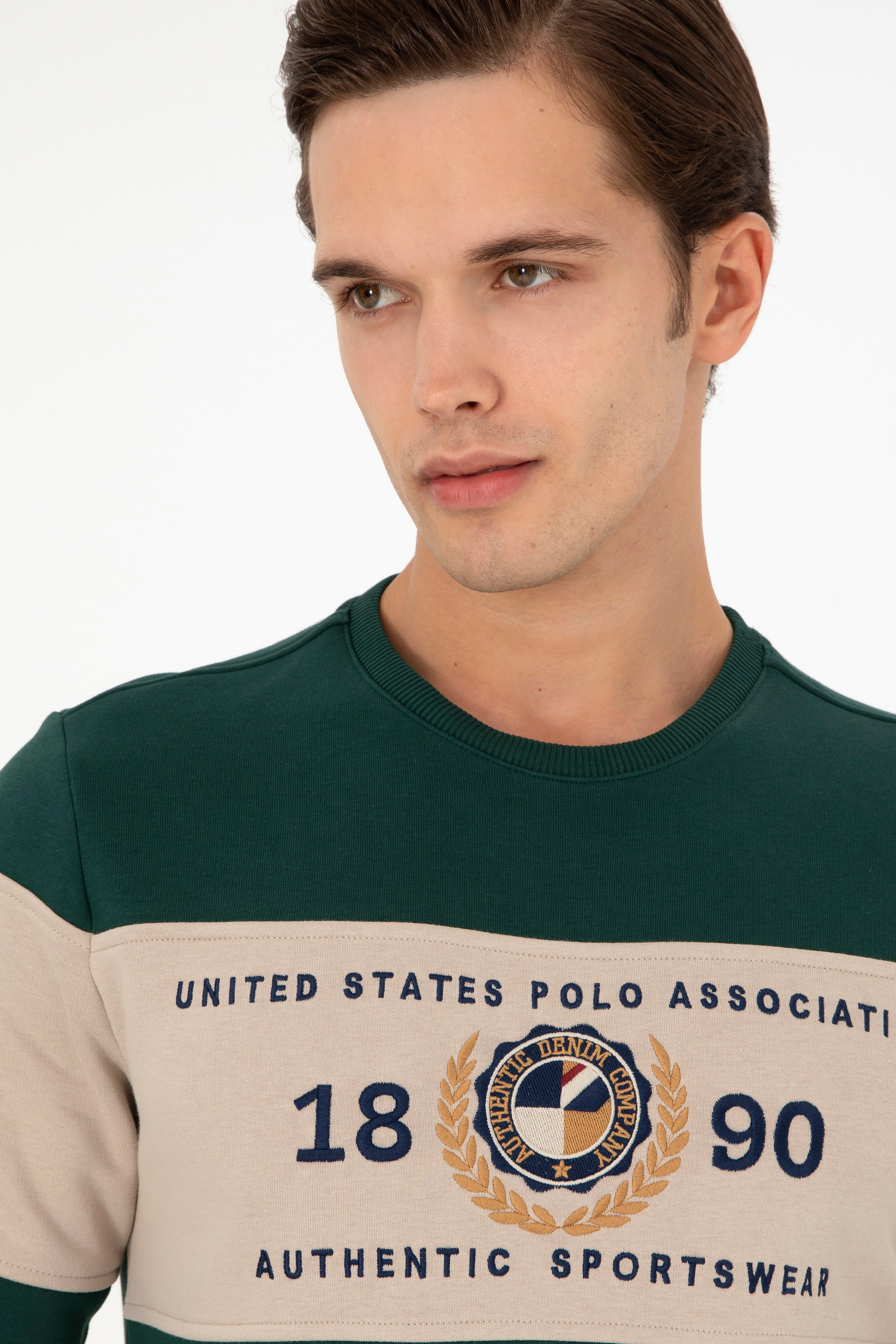 Erkek Koyu Yeşil Sweatshirt