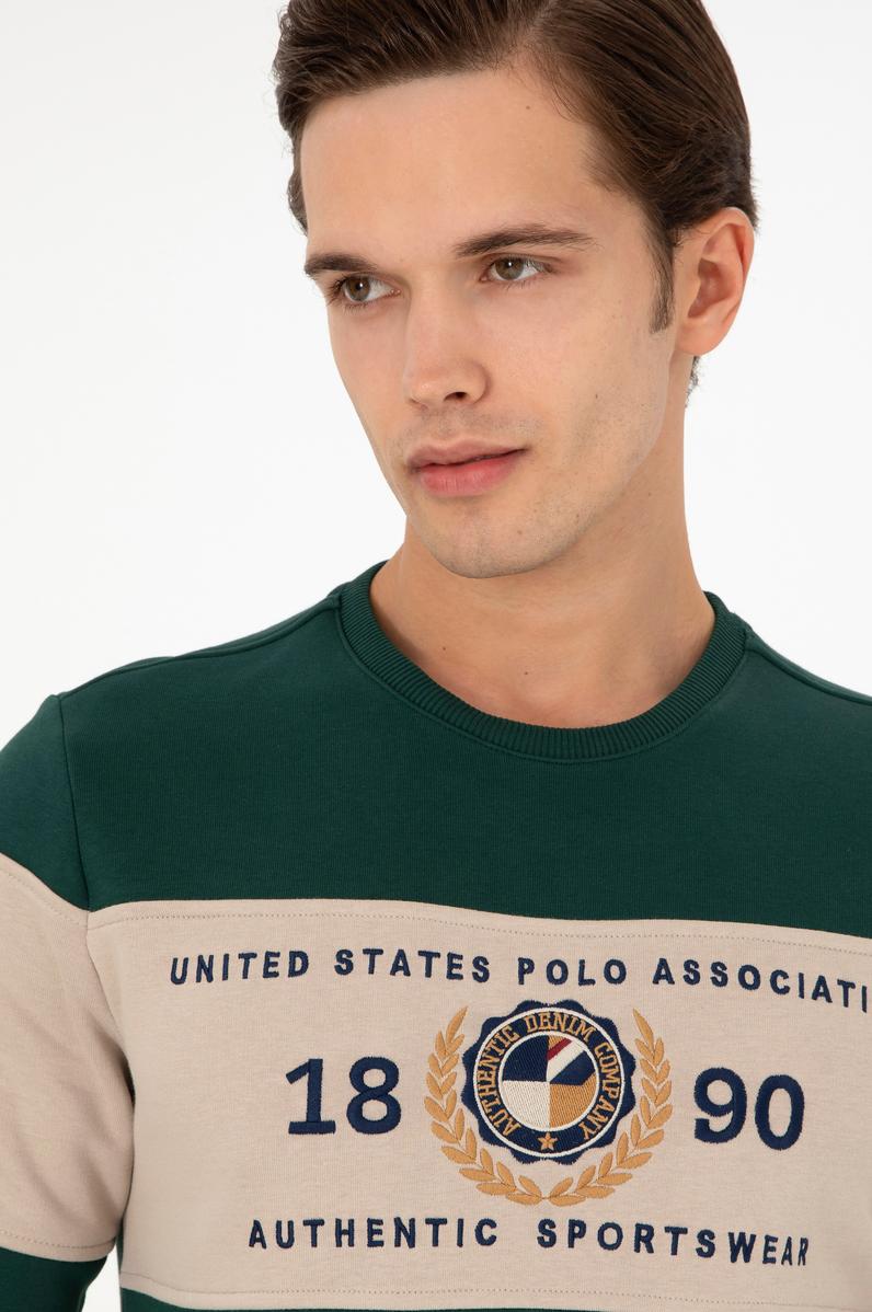 Erkek Koyu Yeşil Sweatshirt