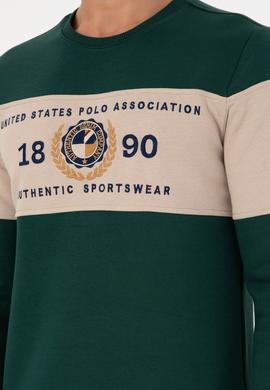 Erkek Koyu Yeşil Sweatshirt - 50296190027