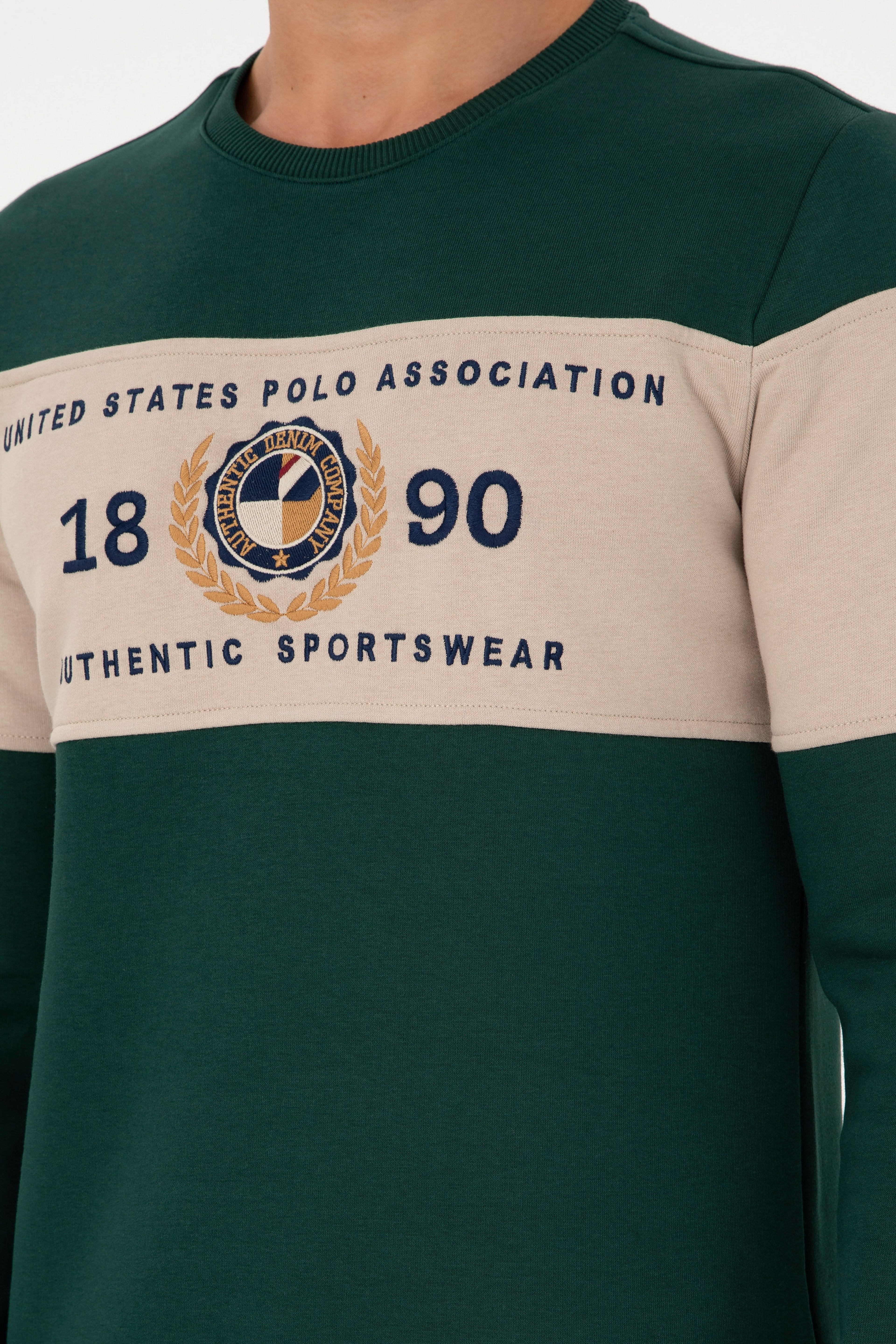 Erkek Koyu Yeşil Sweatshirt - Image 7
