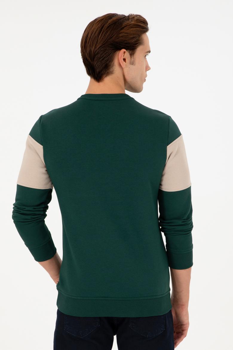 Erkek Koyu Yeşil Sweatshirt - 50296190027