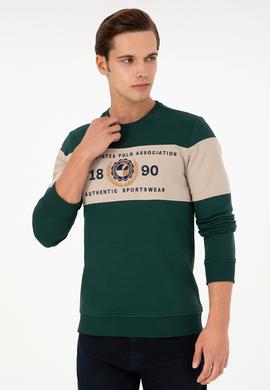 Erkek Koyu Yeşil Sweatshirt - 50296190027