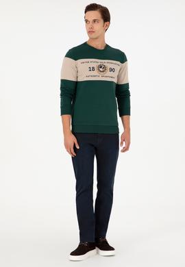 Erkek Koyu Yeşil Sweatshirt - 50296190027