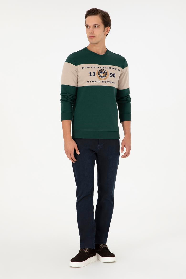 Erkek Koyu Yeşil Sweatshirt - 50296190027