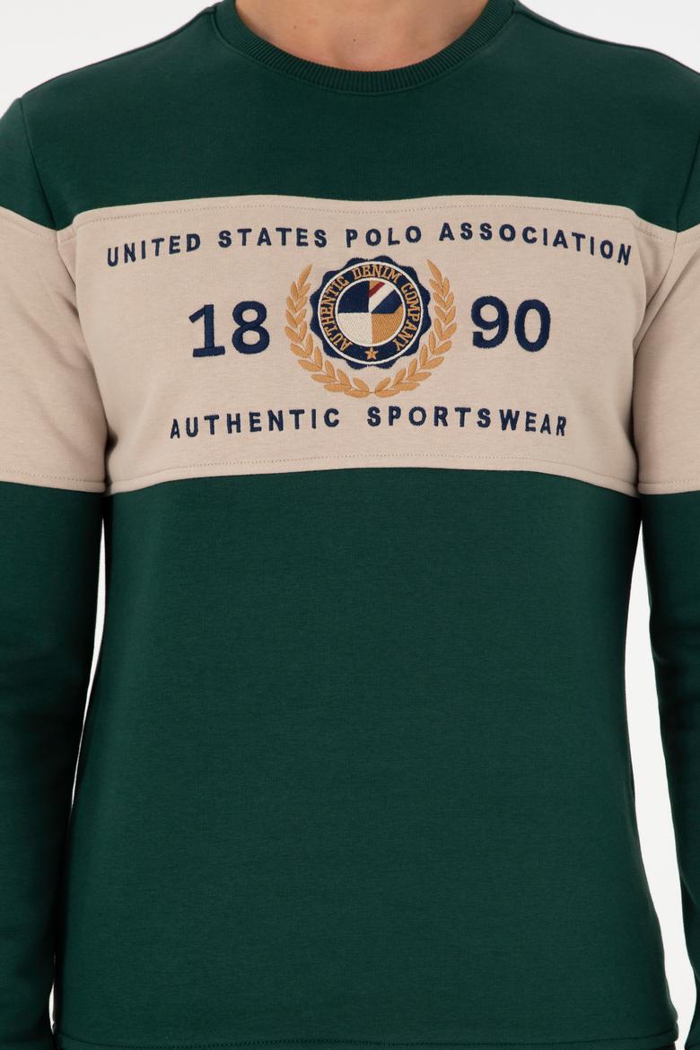 Erkek Koyu Yeşil Sweatshirt - 50296190027