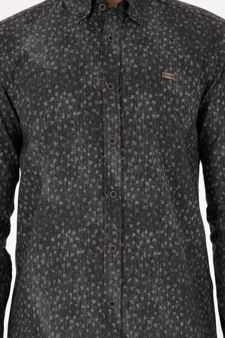 Erkek Antrasit Uzun Kollu Gömlek - 50293958008