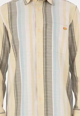 Erkek Açık Haki Uzun Kollu Gömlek - 50291243008