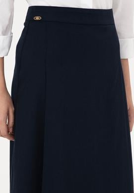 Kadın Lacivert Maxi Boy Dokuma Etek - 50290937011