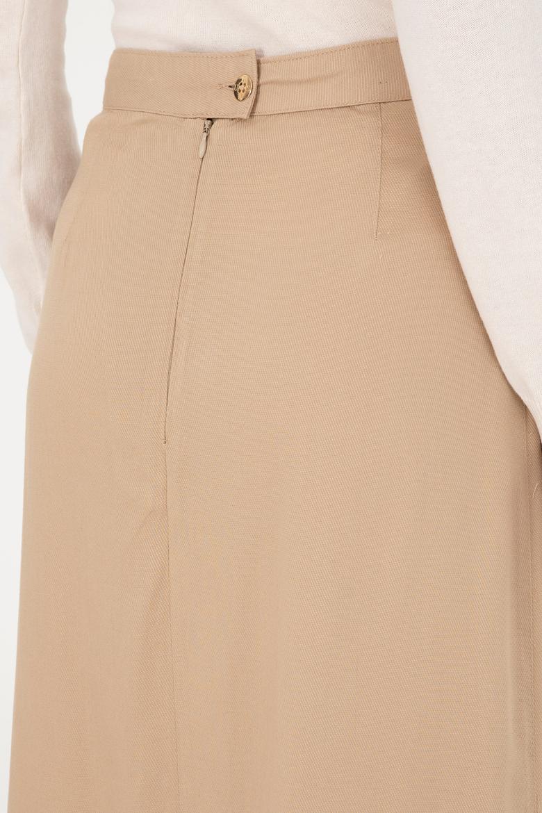 Kadın Kum Maxi Boy Dokuma Etek - 50290937004