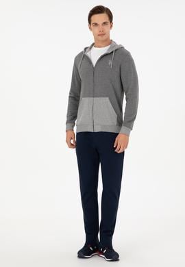 Erkek Antrasit Melanj Örme Hırka - 50290255034