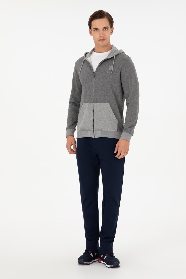 Erkek Antrasit Melanj Örme Hırka - 50290255034