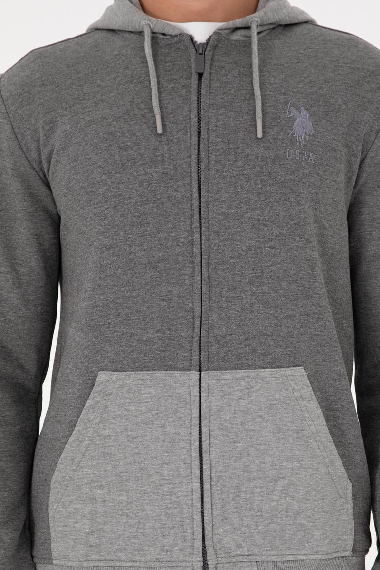 Erkek Antrasit Melanj Örme Hırka - 50290255034