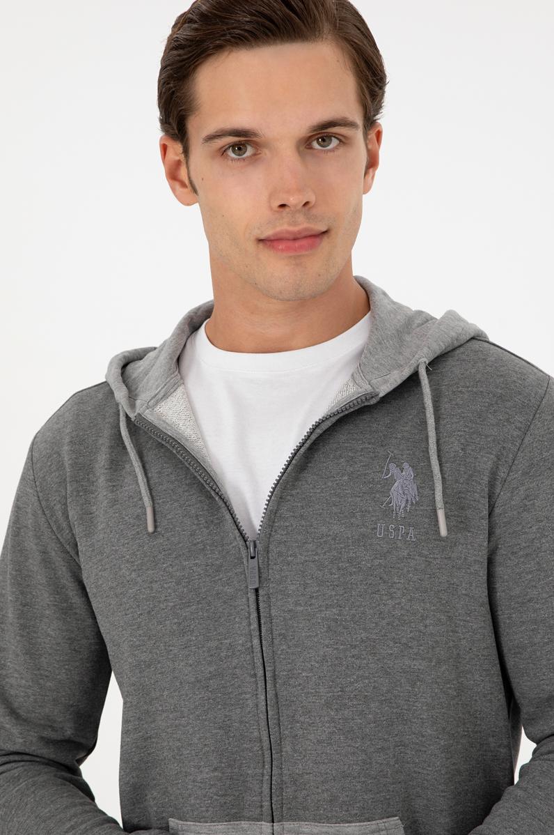 Erkek Antrasit Melanj Örme Hırka