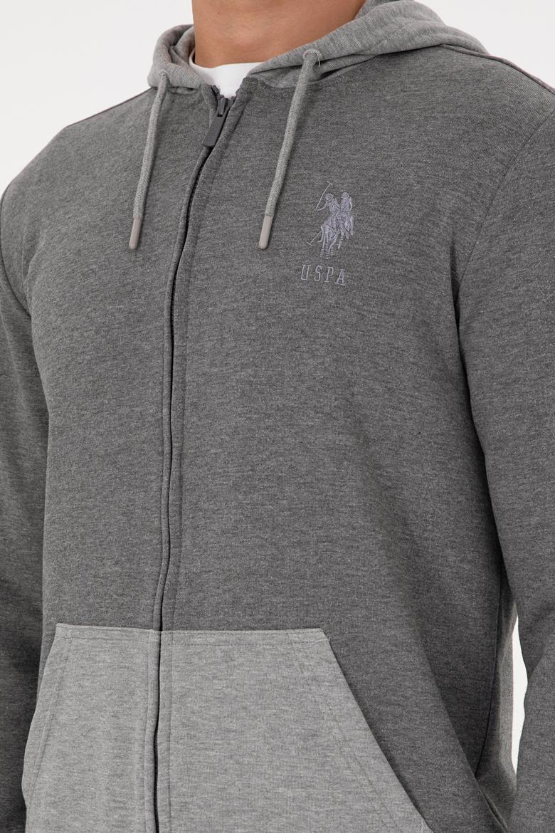 Erkek Antrasit Melanj Örme Hırka - 50290255034