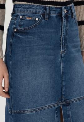 Kadın Mavi Jean Etek - 50291114003