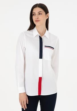 Kadın Beyaz Uzun Kollu Gömlek - 50291077002