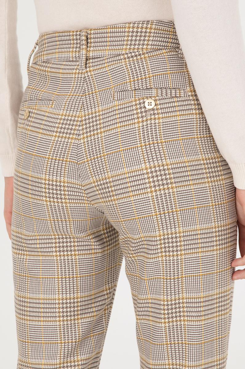 Kadın Sarı Carrot Hight Waist Fit Kanvas Pantolon