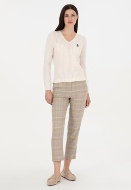 Kadın Sarı Carrot Hight Waist Fit Kanvas Pantolon - 50290858003