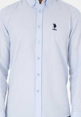 Erkek Açık Mavi Uzun Kollu Gömlek - 50296778016