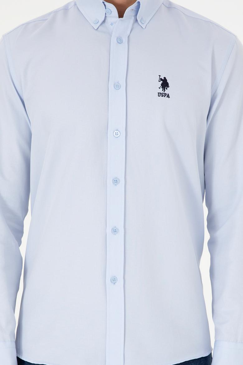 Erkek Açık Mavi Uzun Kollu Gömlek - 50296778016