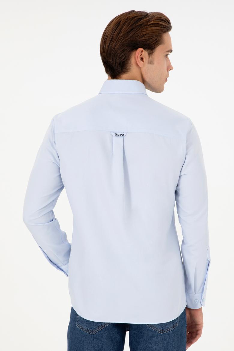 Erkek Açık Mavi Uzun Kollu Gömlek - 50296778016