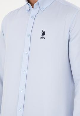 Erkek Açık Mavi Uzun Kollu Gömlek - 50296778016