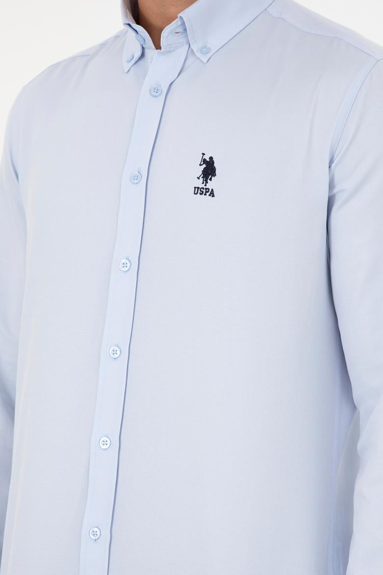 Erkek Açık Mavi Uzun Kollu Gömlek - 50296778016