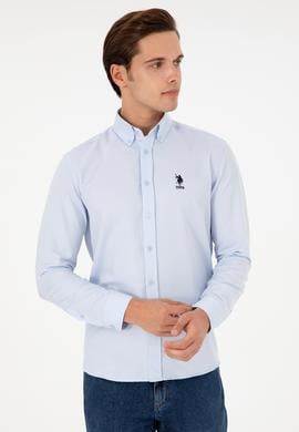 Erkek Açık Mavi Uzun Kollu Gömlek - 50296778016