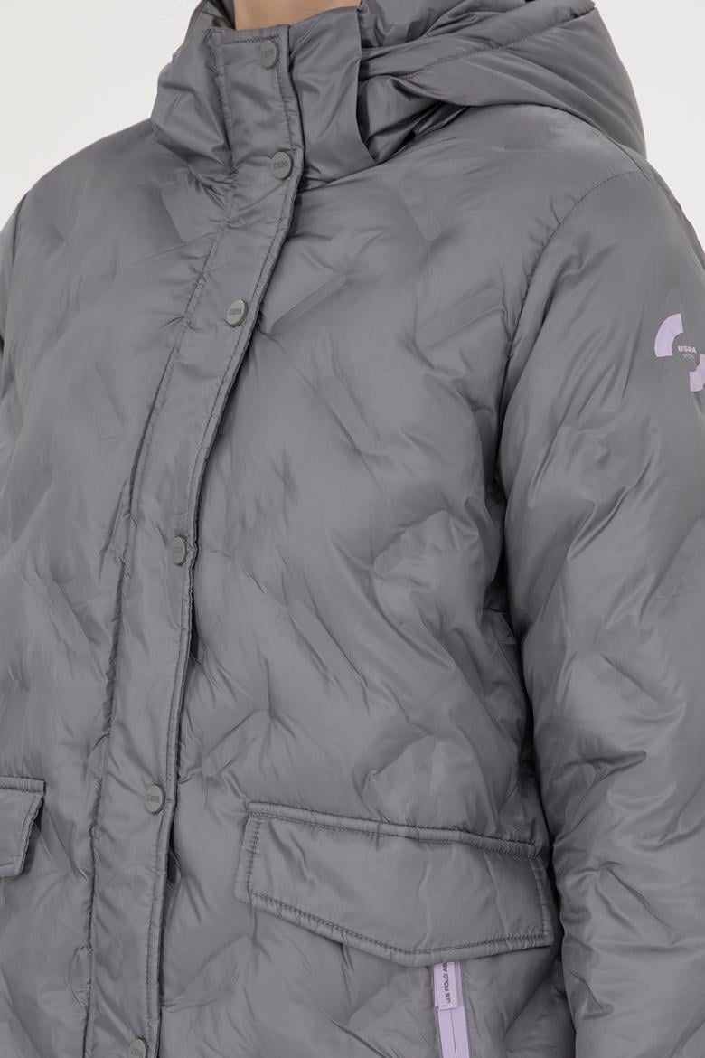 Kadın Açık Gri Kaban - 50291306025