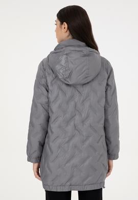 Kadın Açık Gri Kaban - 50291306025