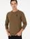 Erkek Haki Basic Sweatshirt