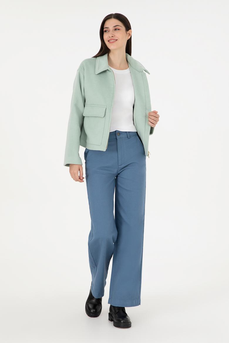 Kadın Saks Kanvas Pantolon - 50290859012