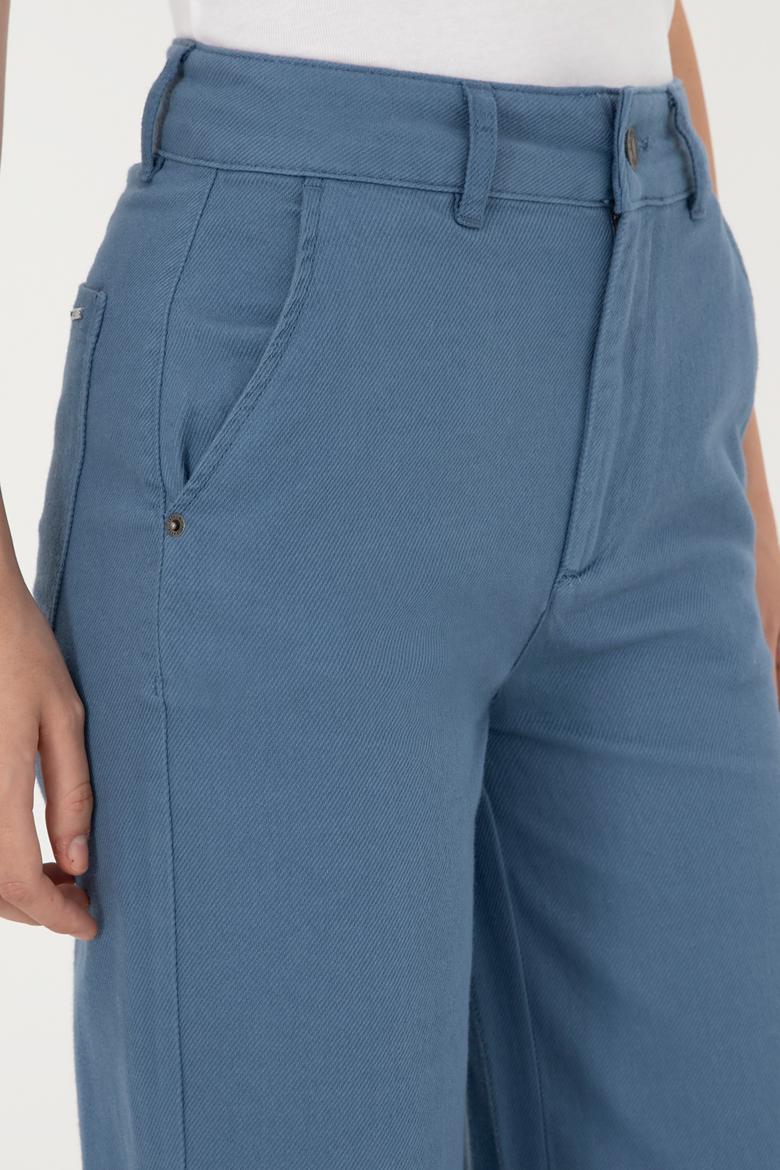 Kadın Saks Kanvas Pantolon - 50290859012