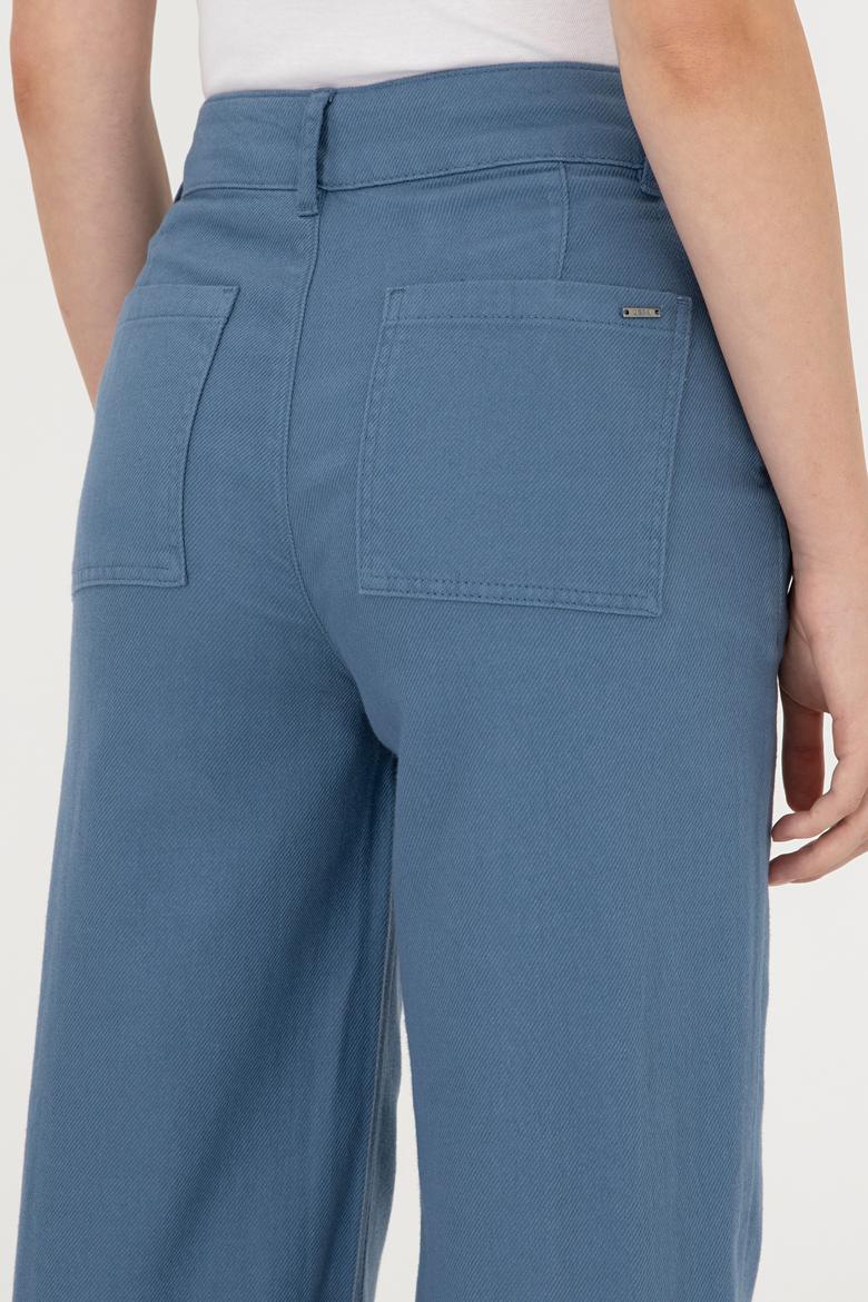 Kadın Saks Kanvas Pantolon - 50290859012