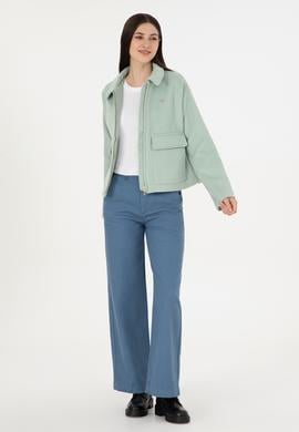 Kadın Saks Kanvas Pantolon - 50290859012