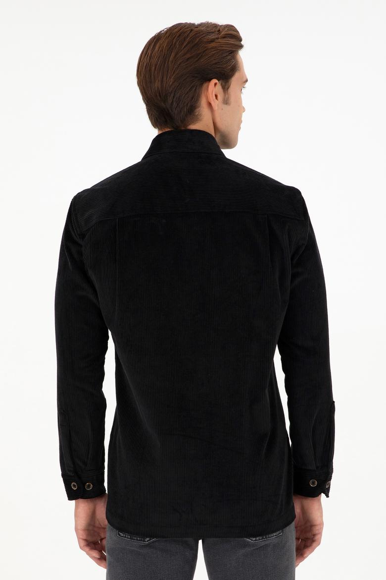Erkek Siyah Uzun Kollu Gömlek - 50291242010
