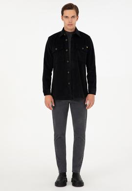 Erkek Siyah Uzun Kollu Gömlek - 50291242010