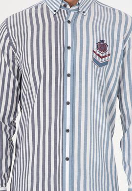 Erkek Lacivert Uzun Kollu Gömlek - 50293493004