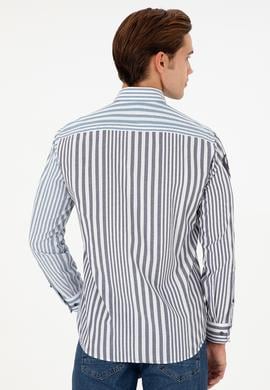 Erkek Lacivert Uzun Kollu Gömlek - 50293493004