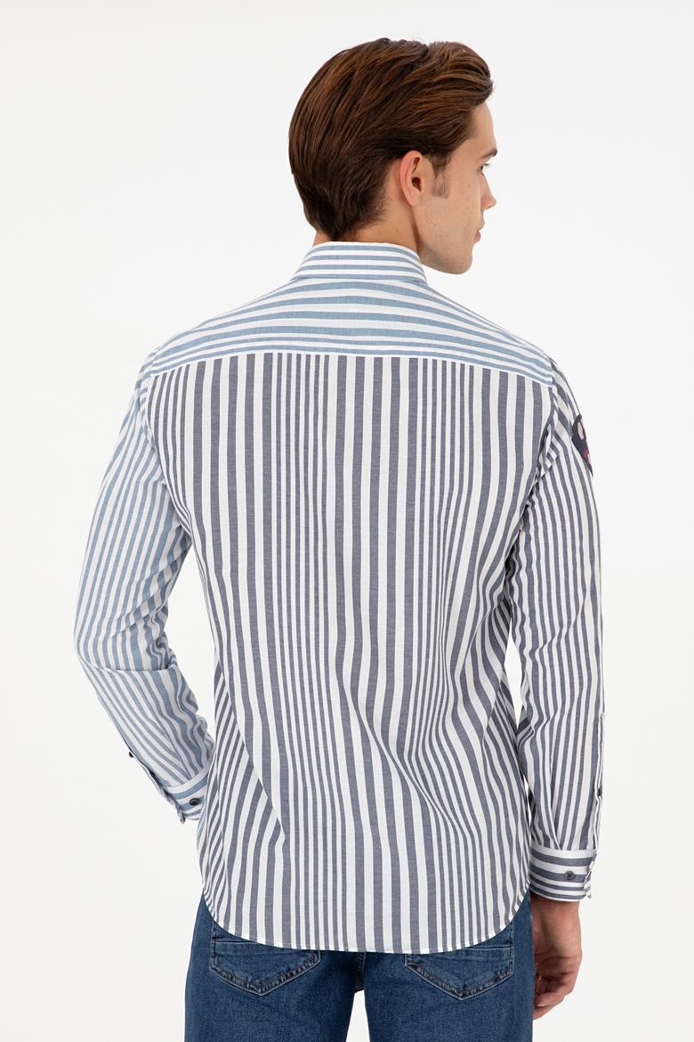 Erkek Lacivert Uzun Kollu Gömlek - 50293493004