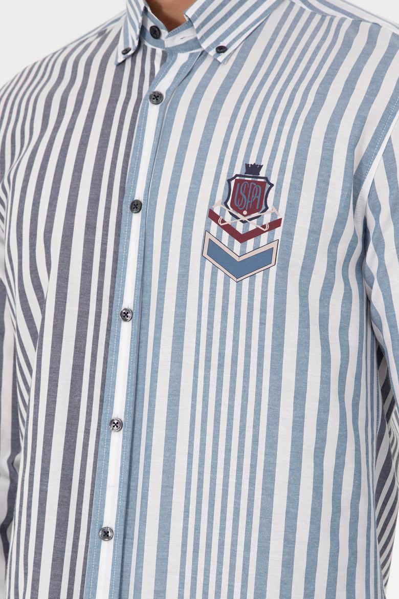 Erkek Lacivert Uzun Kollu Gömlek - 50293493004