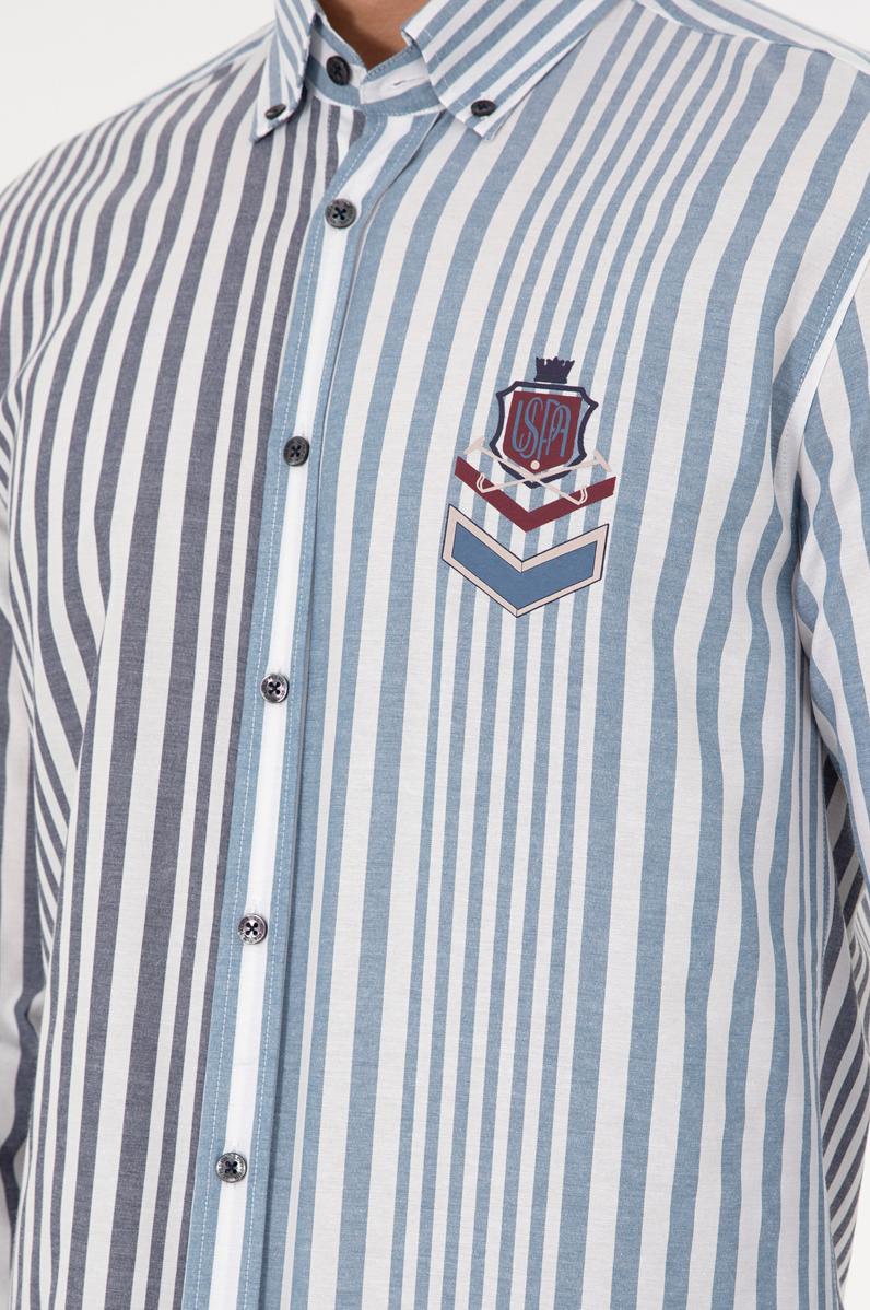 Erkek Lacivert Uzun Kollu Gömlek